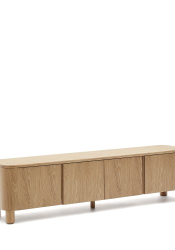 KAVE HOME Salaya TV stativ i ask krydsfiner, 200 cm x 52 cm