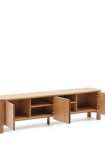 KAVE HOME Salaya TV stativ i ask krydsfiner, 200 cm x 52 cm