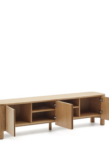 KAVE HOME Salaya TV stativ i ask krydsfiner, 200 cm x 52 cm