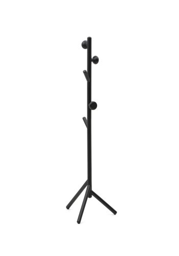 KAVE HOME Nadue knagerkke i massiv bgetr med sort finish 170 cm