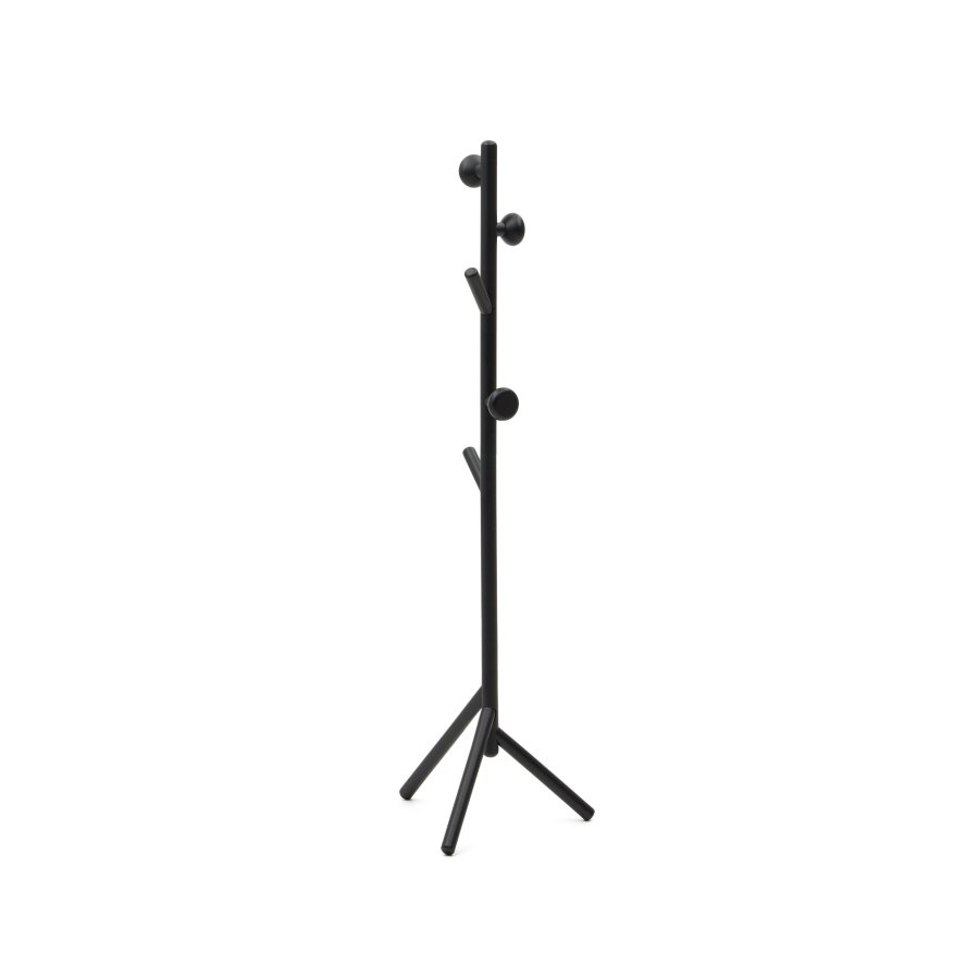 KAVE HOME Nadue knagerkke i massiv bgetr med sort finish 170 cm