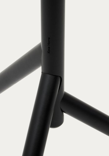 KAVE HOME Nadue knagerkke i massiv bgetr med sort finish 170 cm