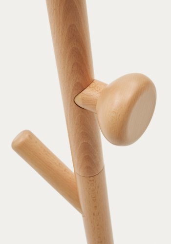 KAVE HOME Nadue knagerkke i massiv bgetr med naturlig finish 170 cm