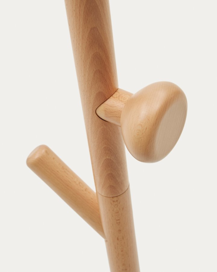 KAVE HOME Nadue knagerkke i massiv bgetr med naturlig finish 170 cm