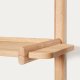 KAVE HOME Sitra modulhylde, 3 massive egetrshylder i naturlig finish, 110 cm, FSC Mix Credit