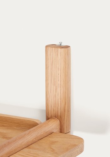 KAVE HOME Sitra modulhylde, 3 massive egetrshylder i naturlig finish, 110 cm, FSC Mix Credit