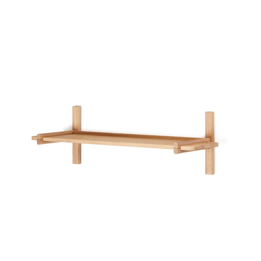 KAVE HOME Sitra modulhylde, 1 massiv egetrshylde i naturlig finish, 90 cm, FSC Mix Credit