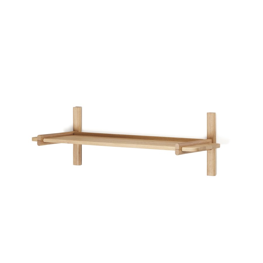 KAVE HOME Sitra modulhylde, 1 massiv egetrshylde i naturlig finish, 90 cm, FSC Mix Credit