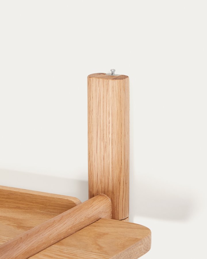 KAVE HOME Sitra modulhylde, 1 massiv egetrshylde i naturlig finish, 90 cm, FSC Mix Credit