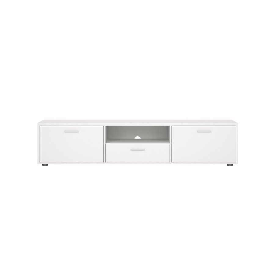 TVILUM Media TV-bord, m. 2 lger og 1 skuffe - hvid folie/spnplade (177.2x39.8)