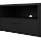 TVILUM Media TV-bord, m. 2 lger og 1 skuffe - mat sort melamin/spnplade (177.2x39.8)