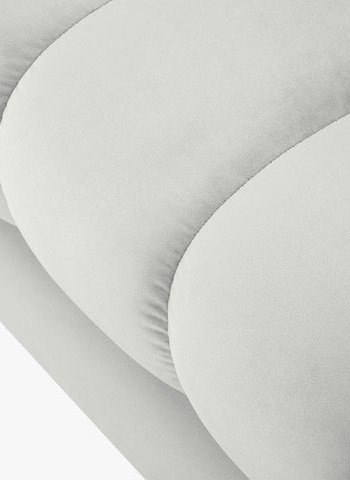 MICADONI Mamaia bnk,, 2 sder, rektangulr - slv fljl og guld metal (62x133x41)