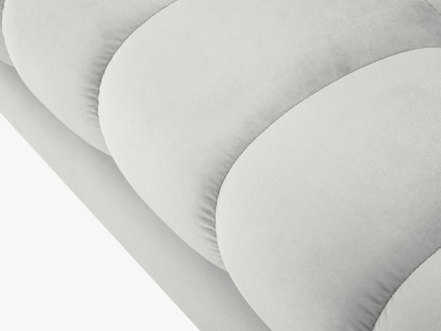 MICADONI Mamaia bnk,, 2 sder, rektangulr - slv fljl og guld metal (62x133x41)