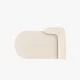 MICADONI Miley chaiselong, venstre - beige chenille og sort plast (150x95x70)