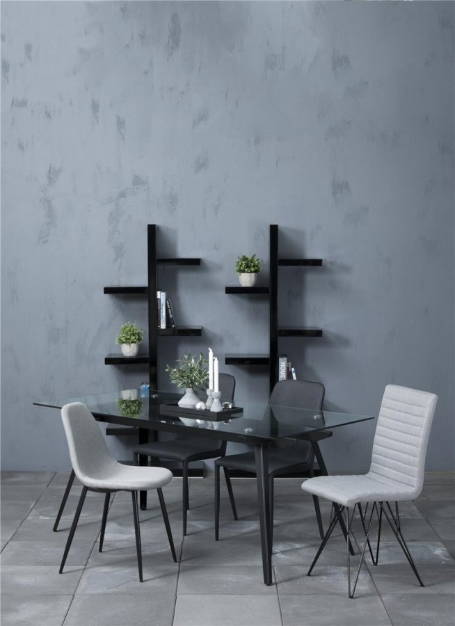 ACT NORDIC Monti spisebord - glasplade og metalben