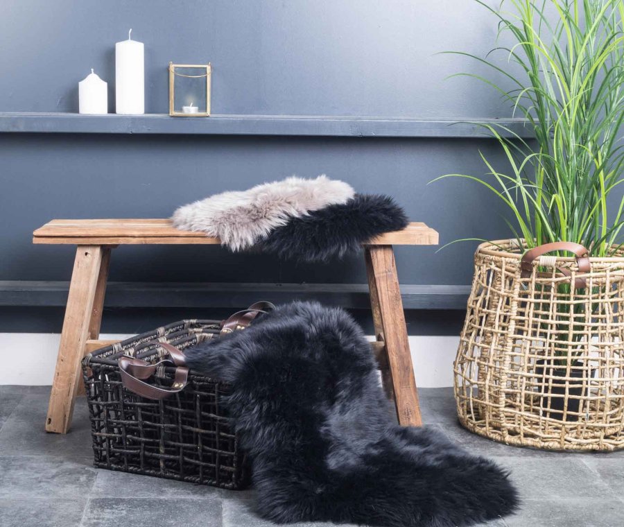 HOUSE NORDIC lammeskindshynde - sort, gte NeUge  Zealandsk skind ( 35)