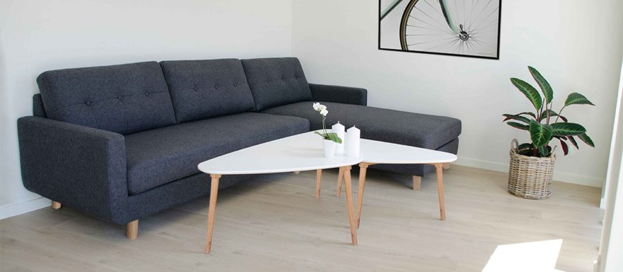 HOUSE NORDIC Caor kurve - flettet cubu rattan, rund, m. hanke (st m. 4)