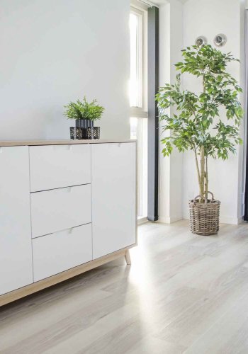 HOUSE NORDIC Caor kurve - flettet cubu rattan, rund, m. hanke (st m. 4)