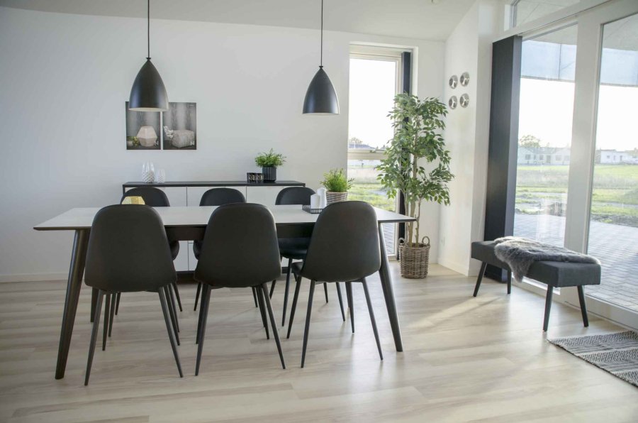 HOUSE NORDIC Caor kurve - flettet cubu rattan, rund, m. hanke (st m. 4)