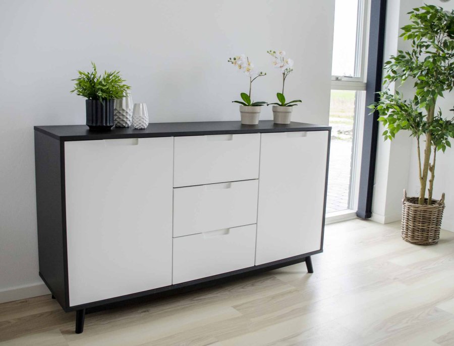 HOUSE NORDIC Caor kurve - flettet cubu rattan, rund, m. hanke (st m. 4)