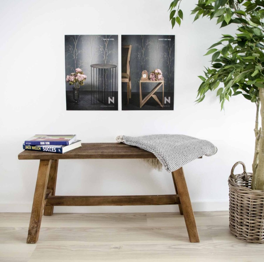 HOUSE NORDIC Caor kurve - flettet cubu rattan, rund, m. hanke (st m. 4)