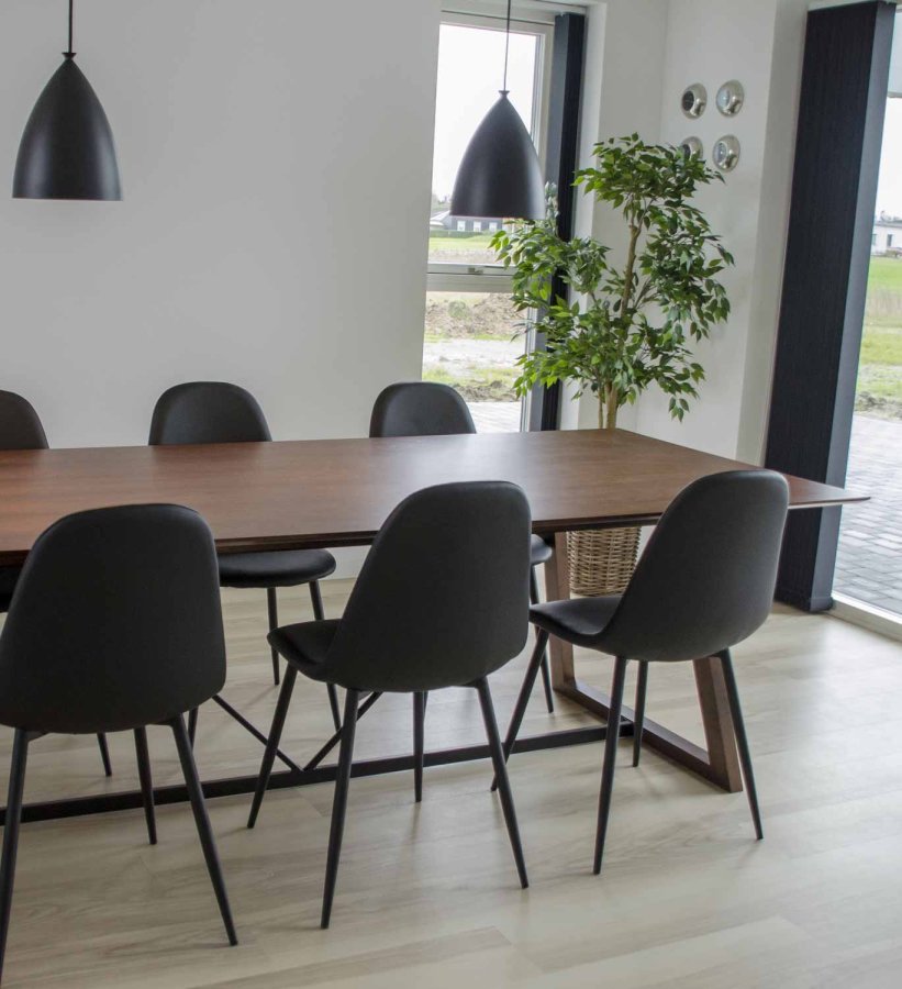 HOUSE NORDIC Caor kurve - flettet cubu rattan, rund, m. hanke (st m. 4)