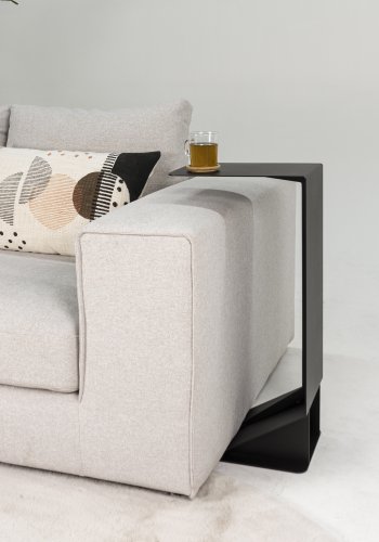 SPINDER DESIGN BRUCE sidebord, rektangulr - sort stl (35x25)