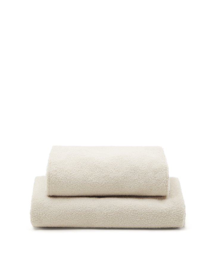 KAVE HOME Martina sengebetrk i ecru bouclé til en 180 x 200 cm madras