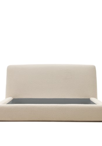 KAVE HOME Martina sengebetrk i ecru bouclé til en 180 x 200 cm madras