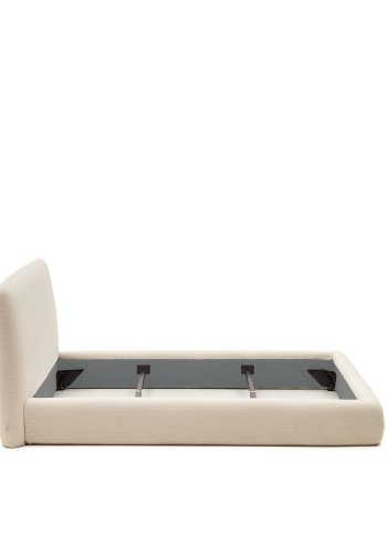 KAVE HOME Martina sengebetrk i ecru bouclé til en 180 x 200 cm madras