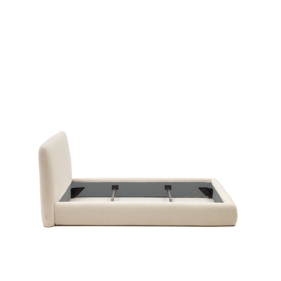 KAVE HOME Martina sengebetrk i ecru bouclé til en 180 x 200 cm madras