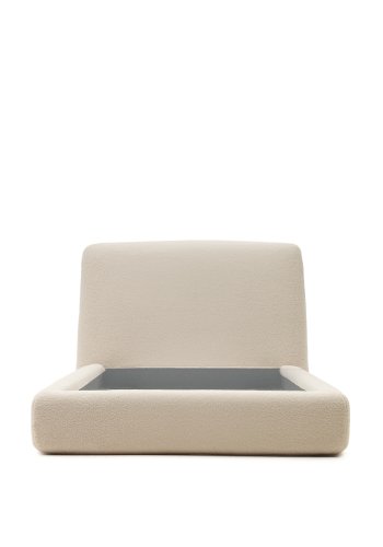 KAVE HOME Martina sengebetrk i ecru bouclé til en 90 x 200 cm madras