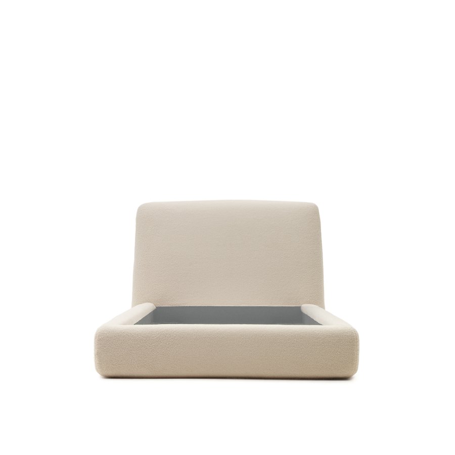 KAVE HOME Martina sengebetrk i ecru bouclé til en 90 x 200 cm madras