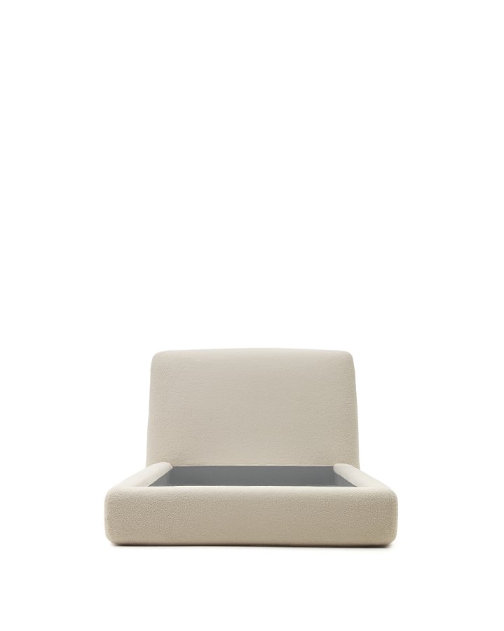 KAVE HOME Martina sengebetrk i ecru bouclé til en 90 x 200 cm madras