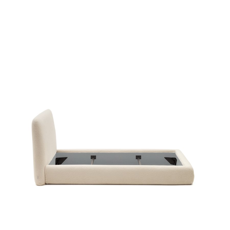 KAVE HOME Martina sengebetrk i ecru bouclé til en 90 x 200 cm madras