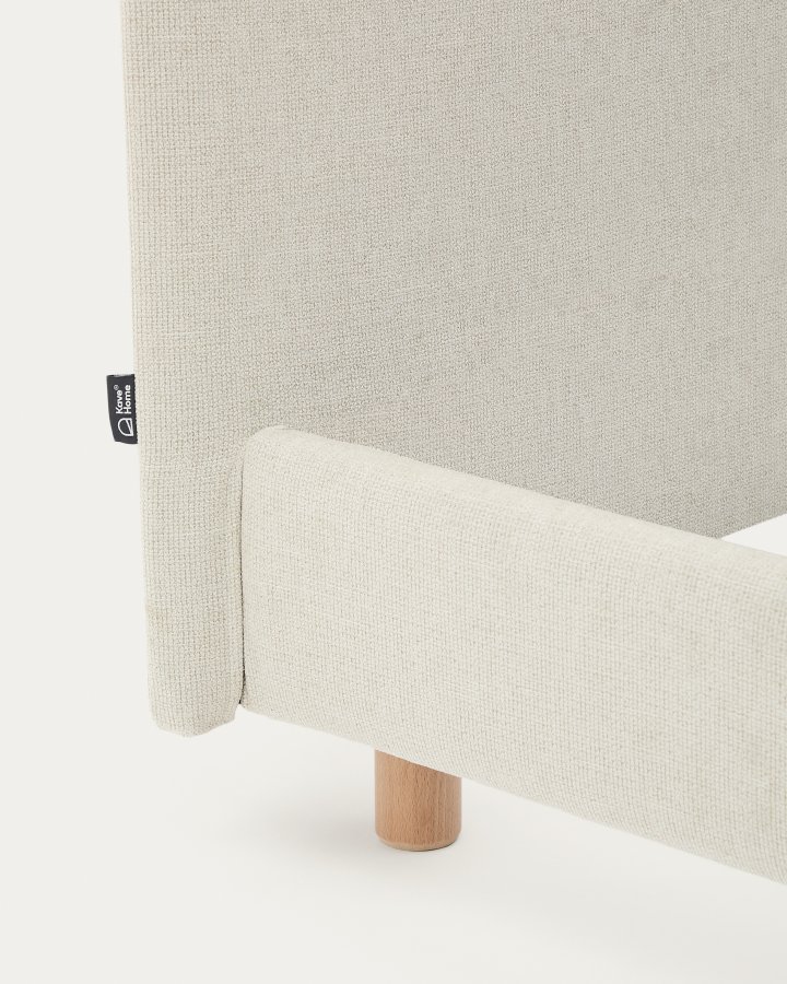 KAVE HOME Pearl chenille betrk til Valma sengen til en 160 x 200 cm madras