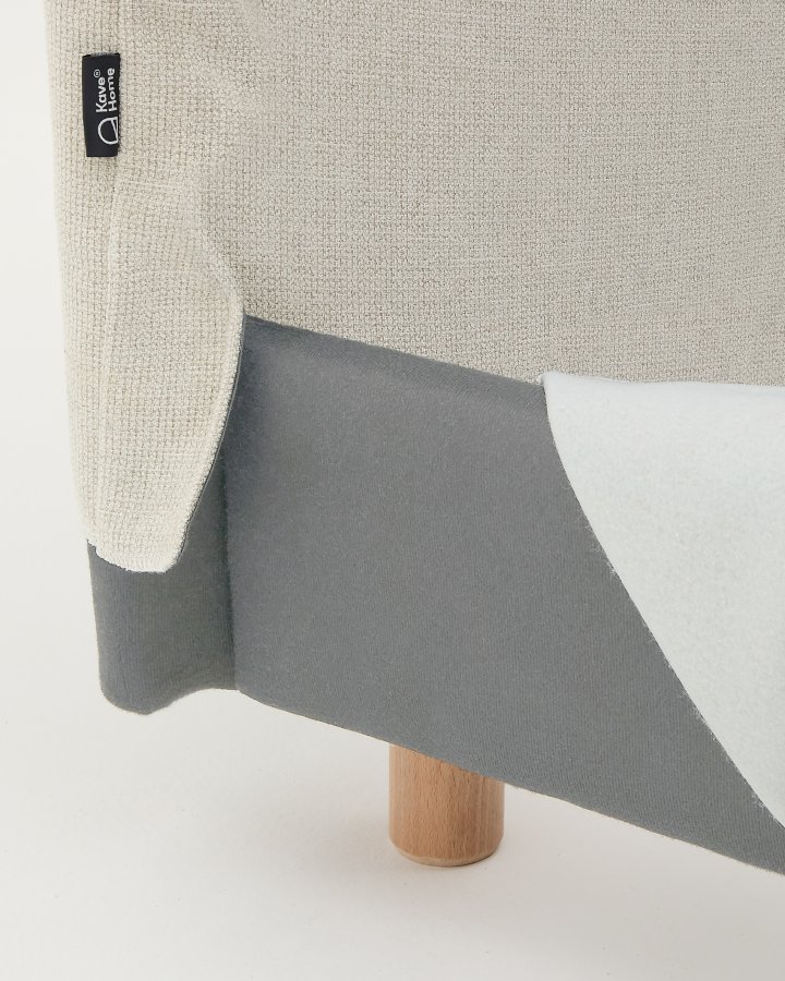 KAVE HOME Pearl chenille betrk til Valma sengen til en 180 x 200 cm madras