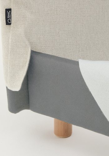 KAVE HOME Pearl chenille betrk til Valma sengen til en 90 x 200 cm madras