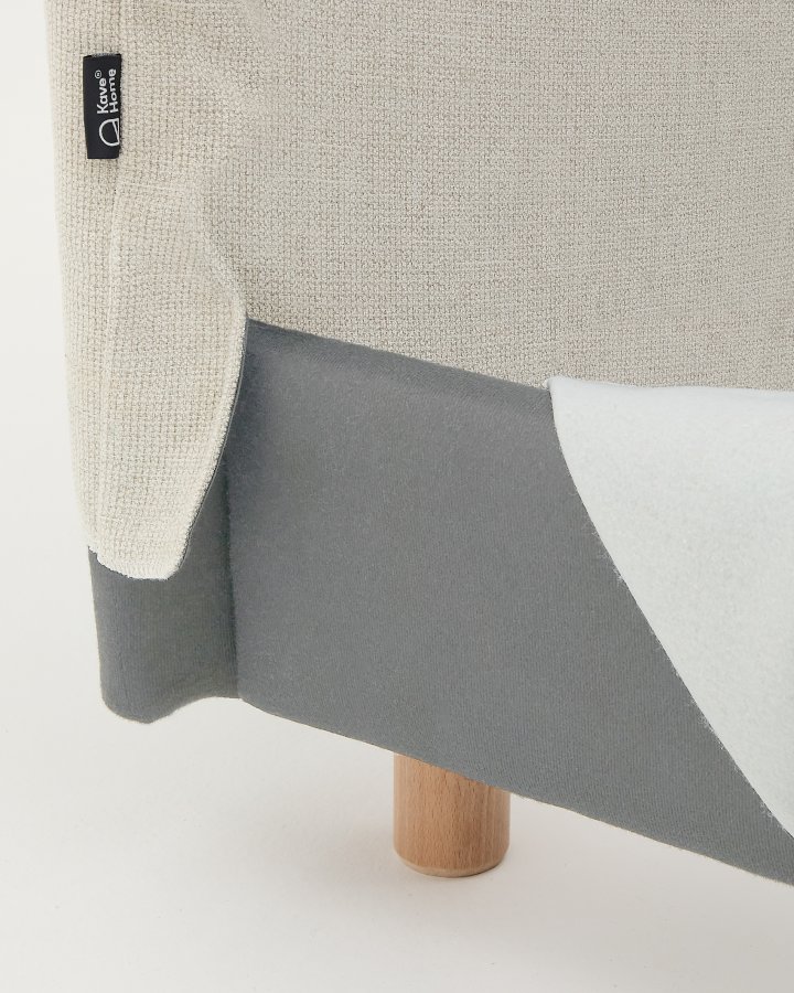 KAVE HOME Pearl chenillebetrk til Valma sengegavlen til en 180 x 200 cm seng