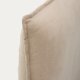 KAVE HOME Jaira seng med aftageligt linned og bomuldsbetrk i taupe til en 180 x 200 cm FSC Mix Credit