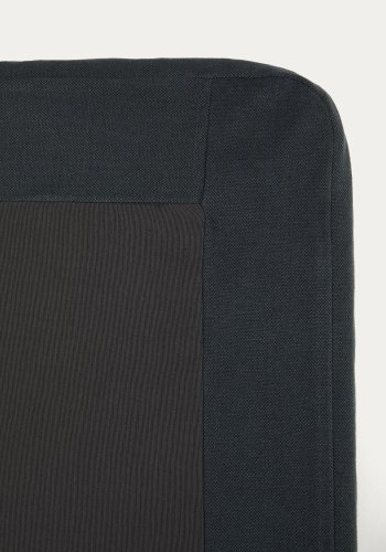 KAVE HOME Antracitgr hr og bomuld Jaira base med aftageligt betrk til 90 x 200 cm madrasser