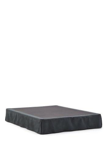 KAVE HOME Antracitgr hr og bomuld Jaira base med aftageligt betrk til en 150 x 190 cm mattre