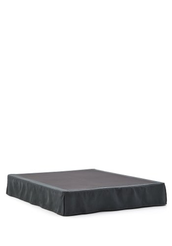 KAVE HOME Antracitgr hr og bomuld Jaira base med aftageligt betrk til en 160 x 200 cm matte