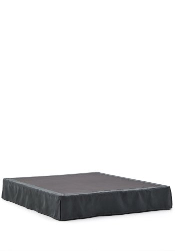 KAVE HOME Antracitgr hr og bomuld Jaira base med aftageligt betrk til en 180 x 200 cm matte