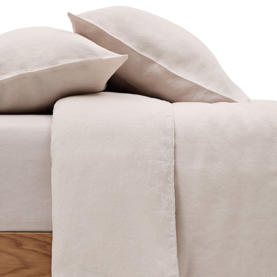 KAVE HOME Simmel gr, bomuld og hr dyne- og pudebetrk st, 150 cm seng