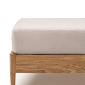 KAVE HOME Simmel gr, bomuld og hr, justerbart bundlag til en 180 cm seng