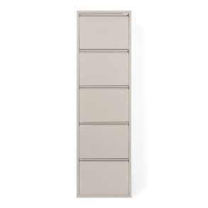 SPINDER DESIGN BILLY 5 skoskab, m. 5 lger - silky taupe stl
