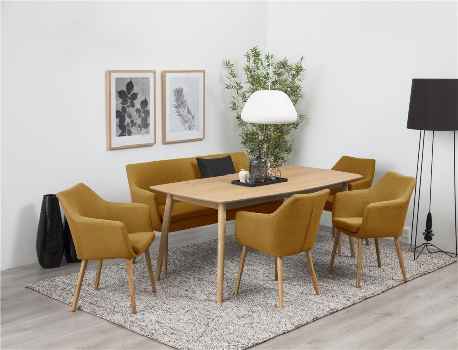 ACT NORDIC Nagano spisebord - natur egetr