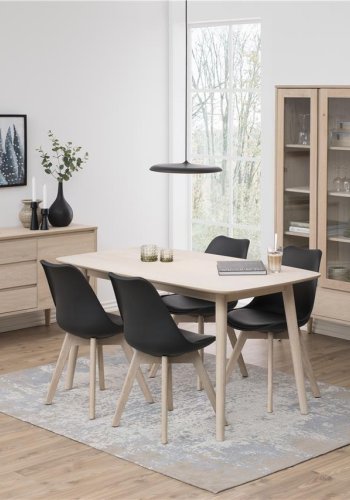 ACT NORDIC Nagano spisebord - hvidpigmenteret egetr