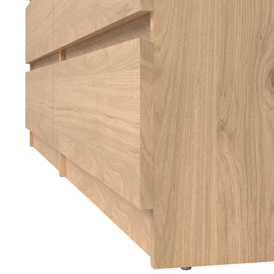 TVILUM Naia Dobbelt kommode 6 skuffer - ParcelJackson Hickory